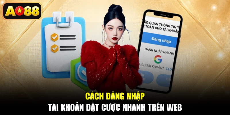 Cách đăng nhập tài khoản đặt cược nhanh trên web