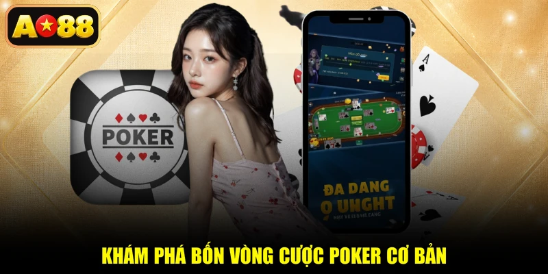 Khám phá bốn vòng cược poker cơ bản